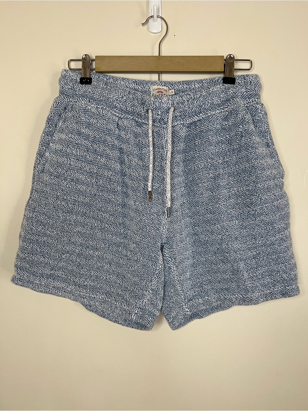 Faherty MKC0104-WWT Whitewater Sweatshorts Size L *FLAW*